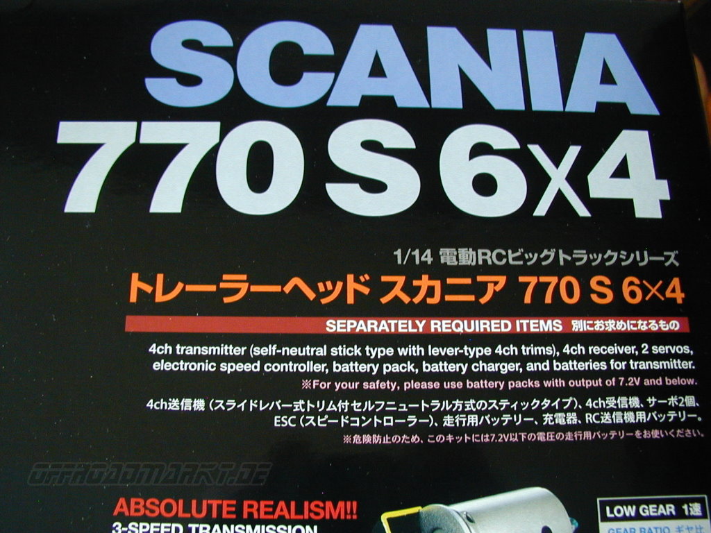 Tamiya 56368 Scania 770S unboxing