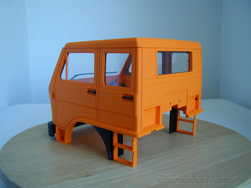 1:14 Body LKW Fahrerhaus Doppelkabine DOKA MAN VW G90 fr Tamiya Truck Chassis 
