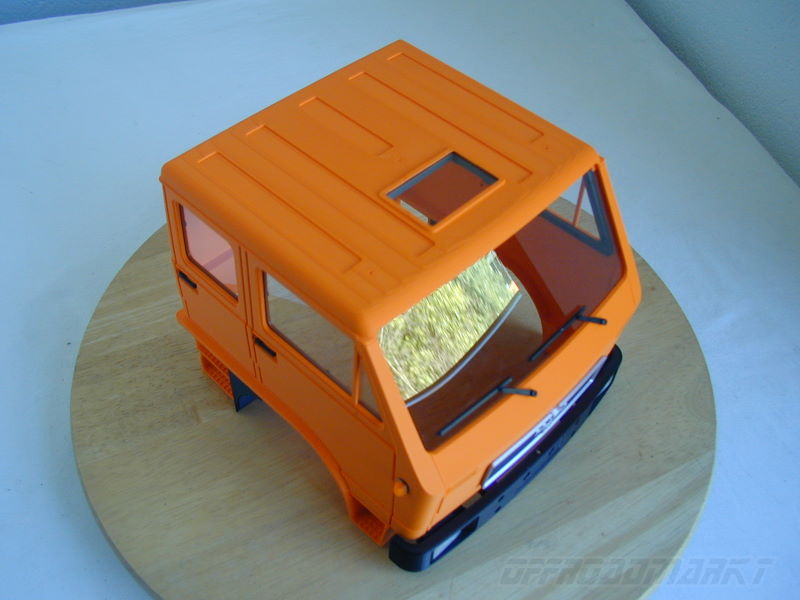 1:14 Body LKW Fahrerhaus Doppelkabine DOKA MAN VW G90 fr Tamiya Truck Chassis 