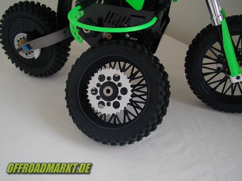 RC Motorrad ARX 540 BSD Reely Dirtbike Rear Spoke Wheel 1