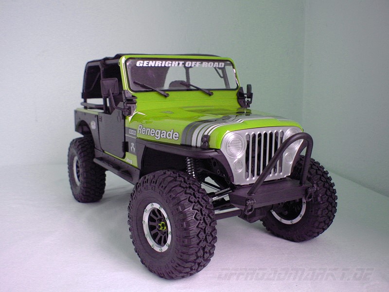 1/10 AXIAL CJ-7 - Open Radiator Grille real fan use RC SCX III Crawler Jeep