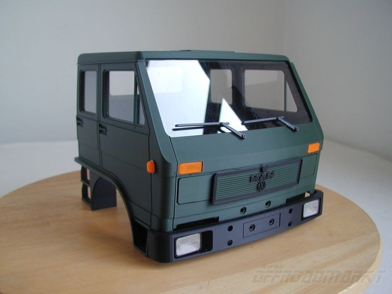 1:14 Body LKW Fahrerhaus Doppelkabine DOKA MAN VW G90 fr Tamiya Truck Chassis 