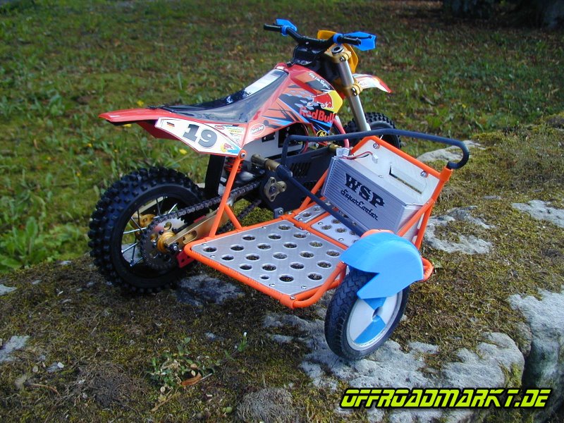RC Motorrad ARX 540 Sidecar Reely Dirtbike MX Seitenwagen Gespann