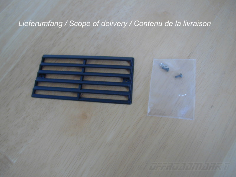 Tamiya 1/10 RC Golf Karosserien Katzentreppe Heckjalousie Rear Window Louver
