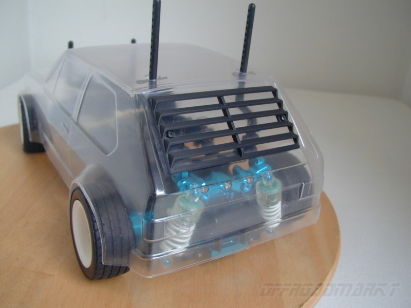 Tamiya 1/10 RC Golf Karosserien Katzentreppe Heckjalousie Rear Window Louver
