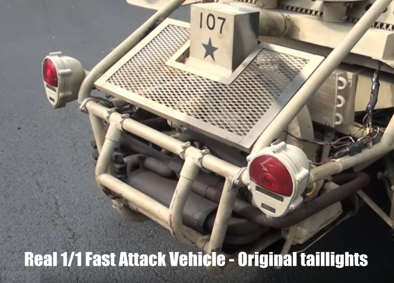 Tamiya 1:10 Wild One - Fast Attack Vehicle headlight und taillights LED Beleuchtung