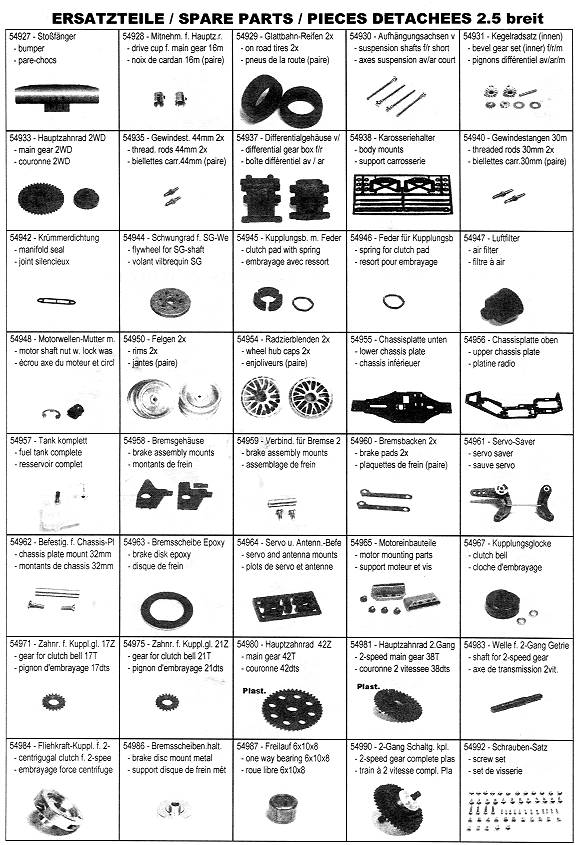 Carson Stadium Fighter, Nitro Bull, Buggy 2000 Ersatzteile 2